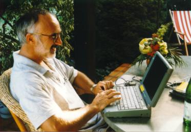 PC im Garten